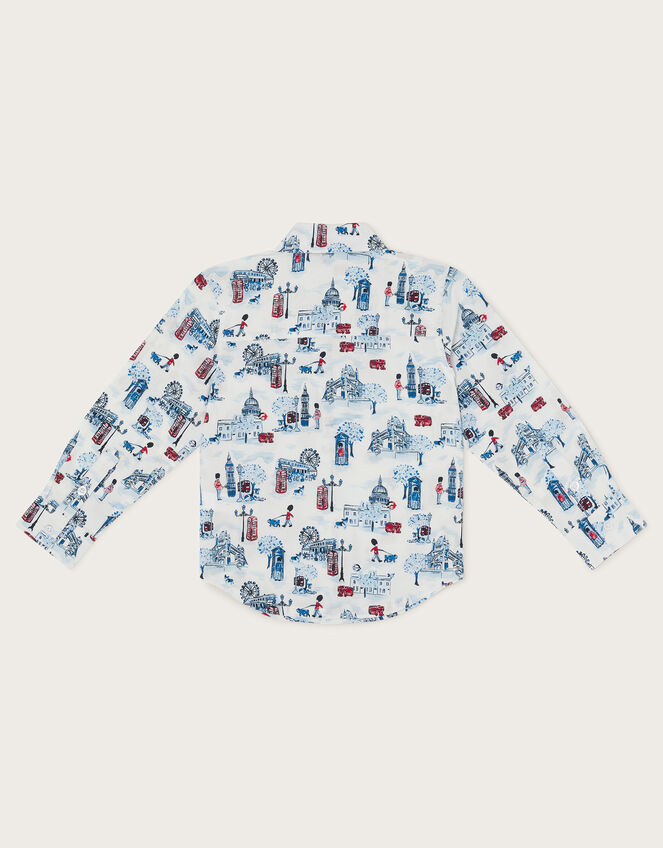 London Print Shirt, Ivory (IVORY), large