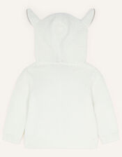 Newborn Larry Lamb Cardigan, Ivory (IVORY), large