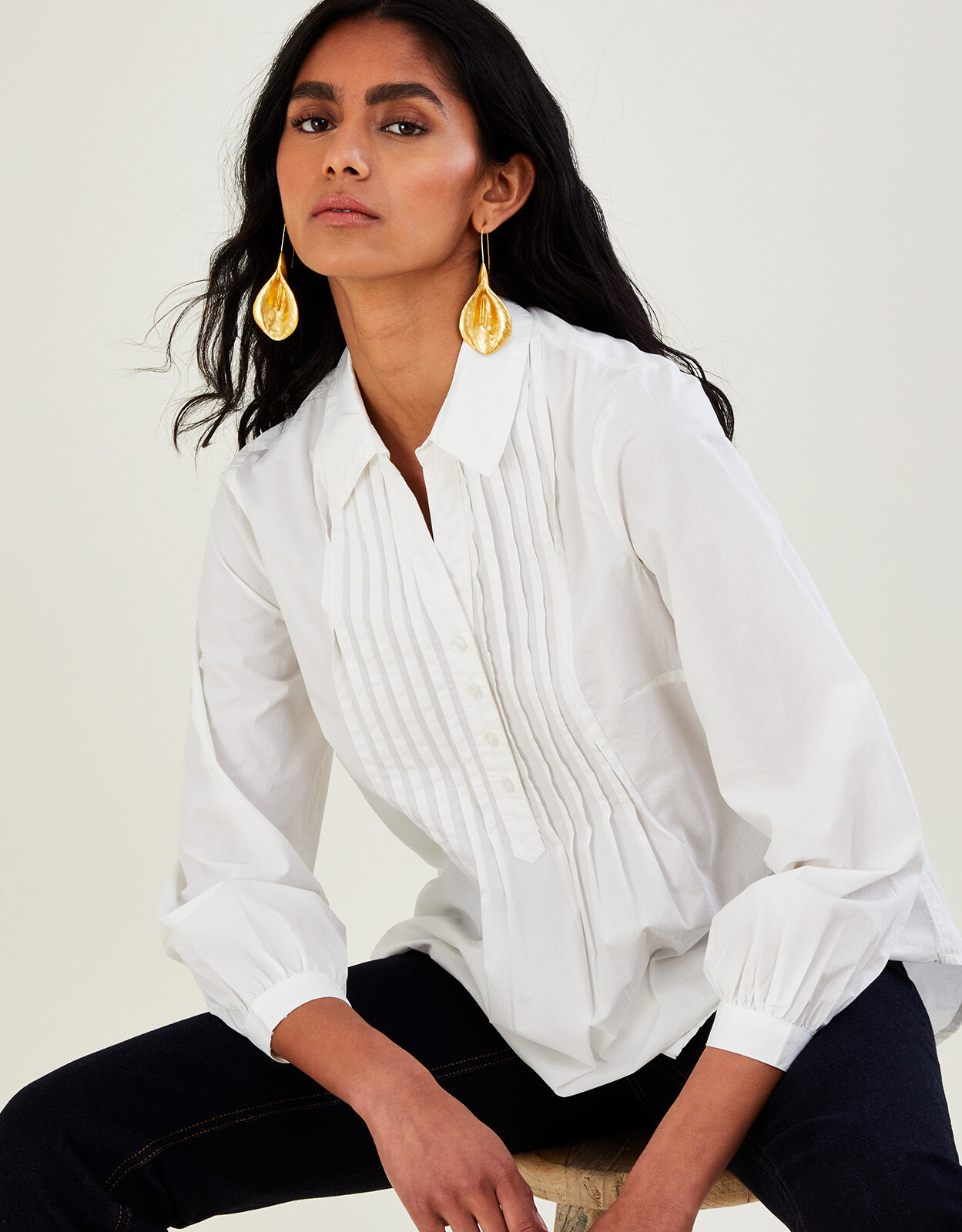 Ladies cotton shirts and blouses uk Clearance