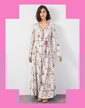 East Harmony Floral Maxi Dress, Ivory (IVORY), large