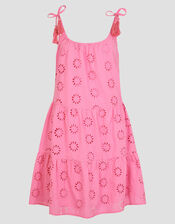 Maud Broderie Dress, Pink (PINK), large