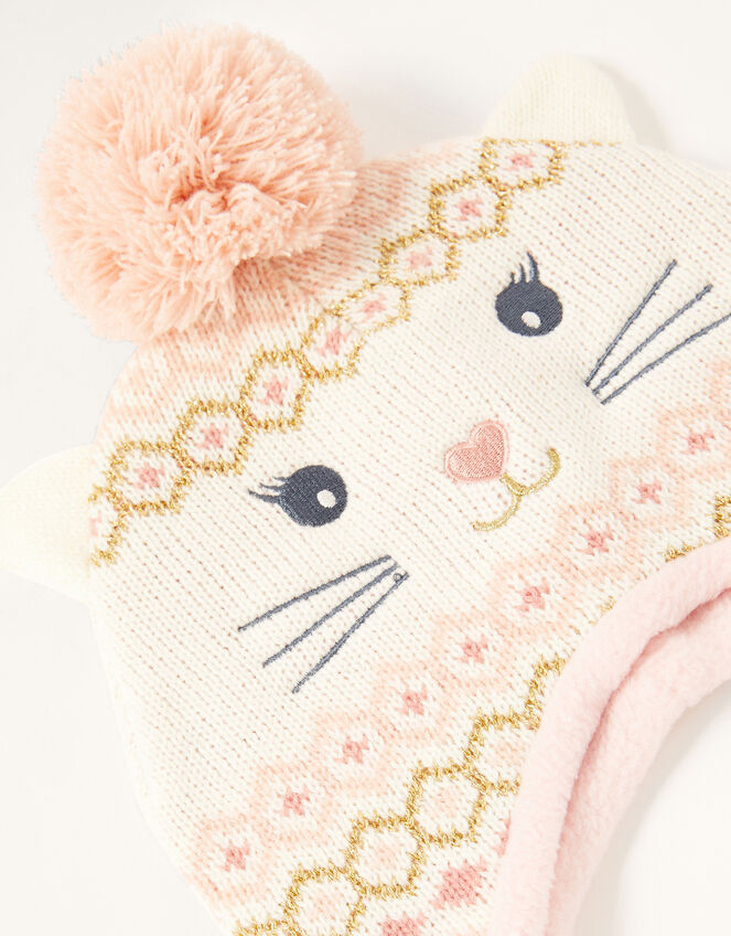 Baby Christmas Snowcat Hat, Multi (MULTI), large