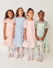 Dalia Floral Embroidered Party Dress, Green (SAGE), large