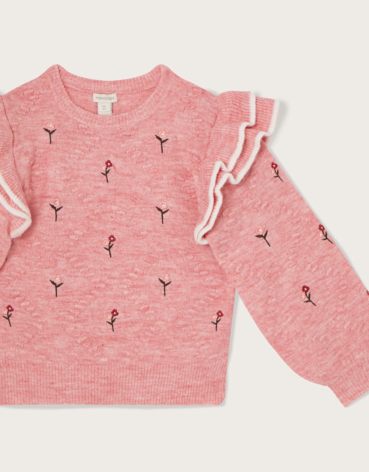 Rose top embroidered jumper