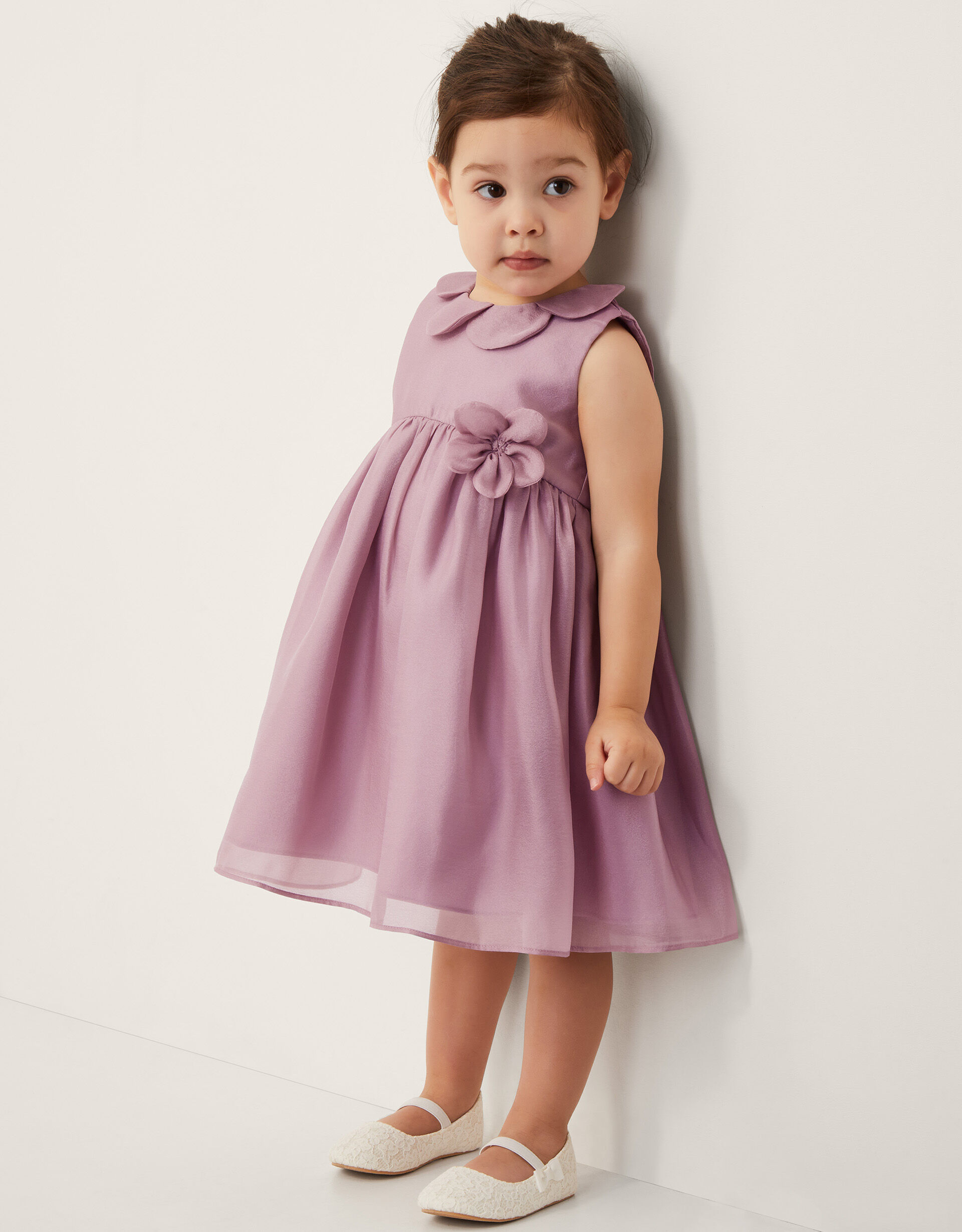 Baby Petal Collar Party Dress Pink