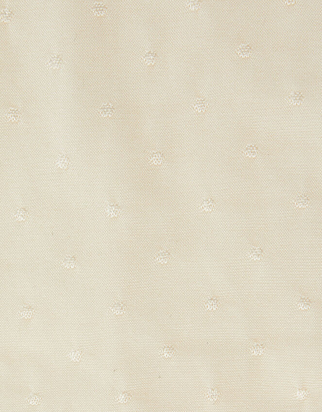 Girl Bridal Spot Tights, Ivory (IVORY), large
