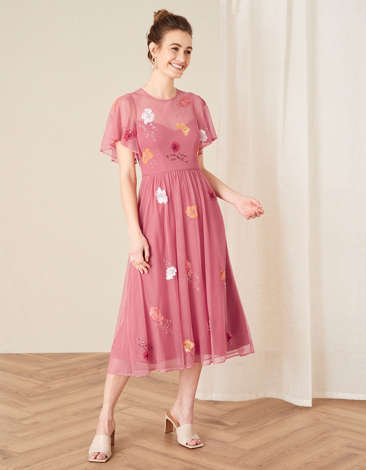 Monsoon coral dress shop