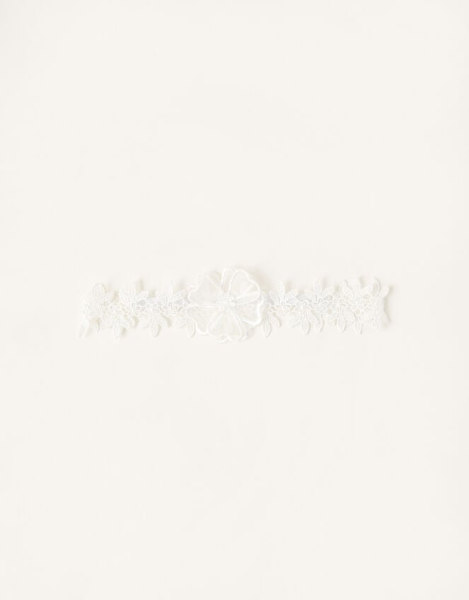 Baby Lace Bando and Socks Set, Ivory (IVORY), large