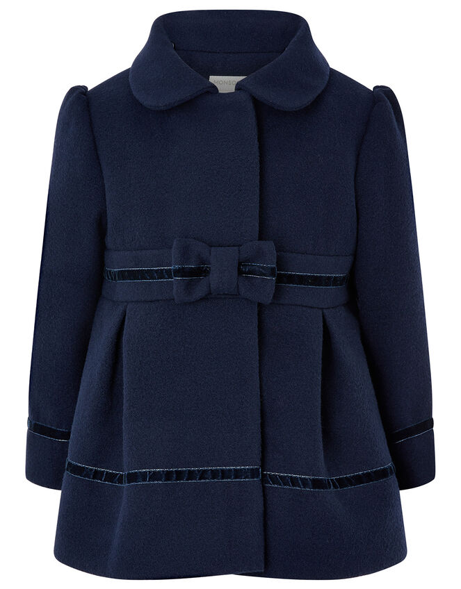 Baby Bow Coat Blue | Coats & Jackets | Monsoon UK.
