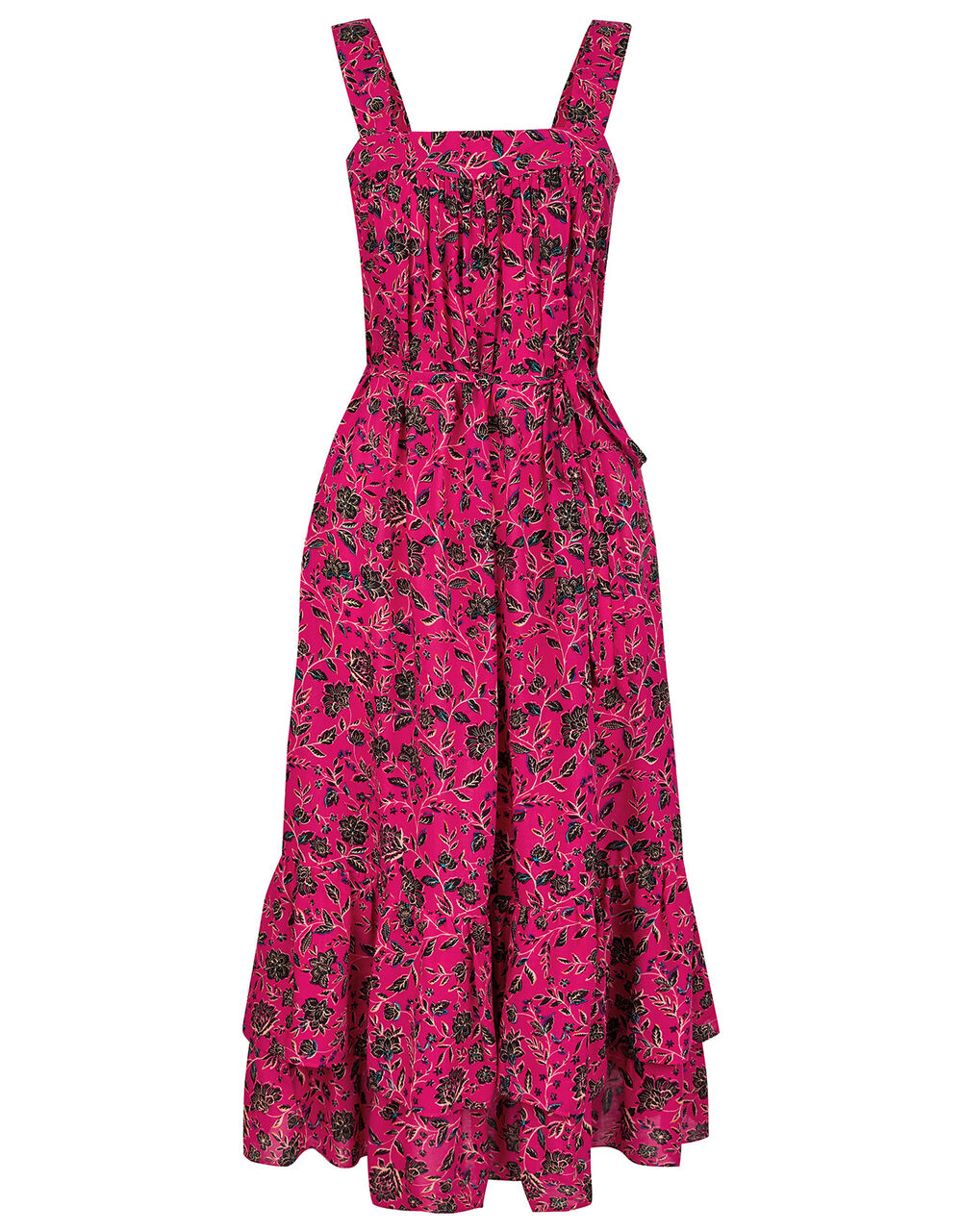 Shiloh Floral Print Tiered Sundress Pink | Casual & Day Dresses ...