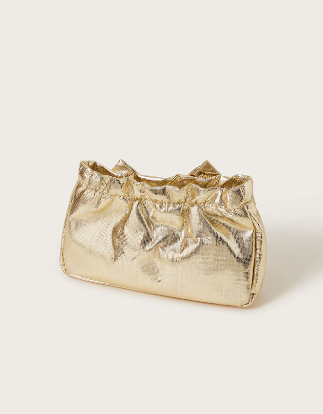 Metallic Bow Bag and Hair Clip Set, , large