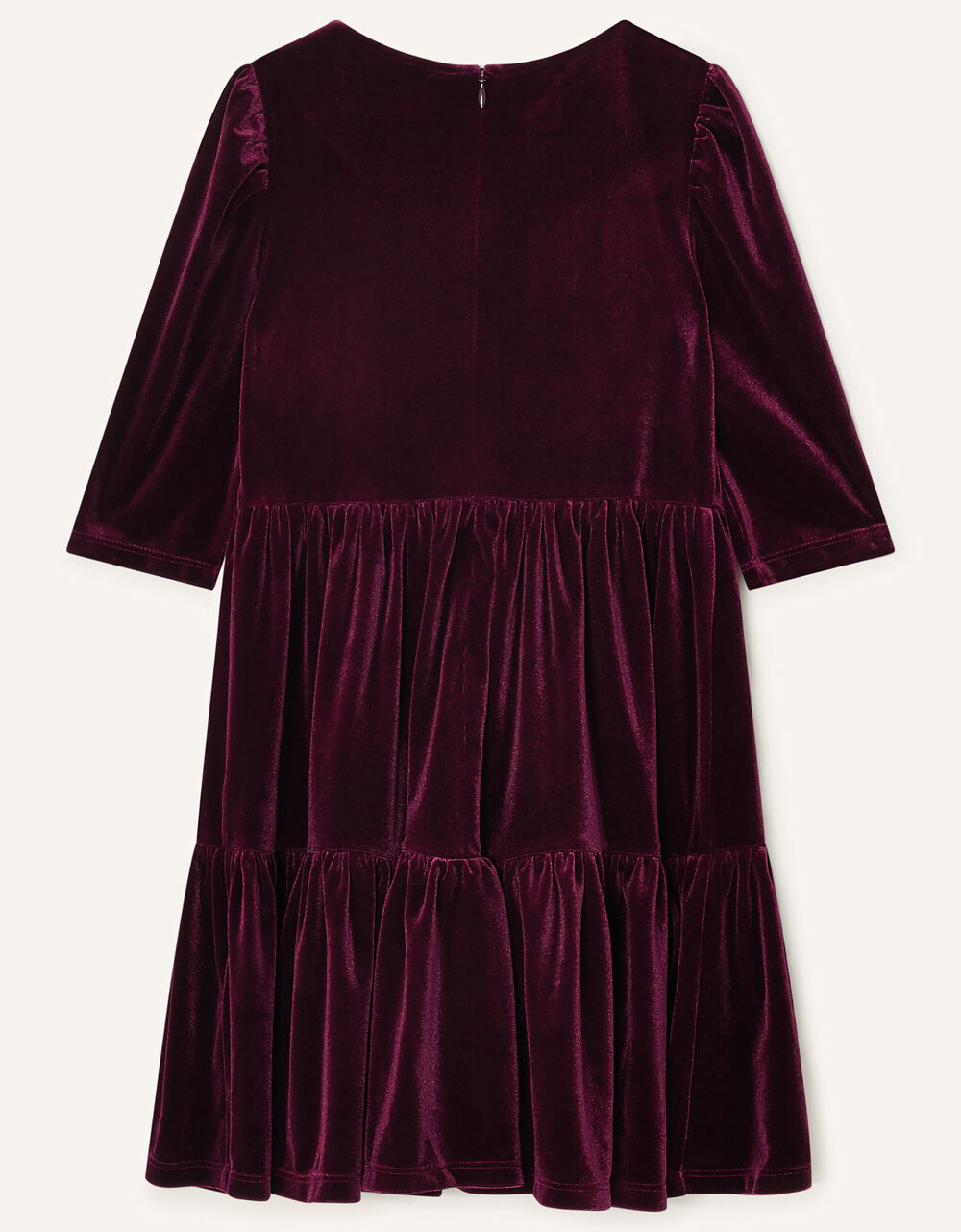 Tiered Velvet Dress Red Girls' Dresses Monsoon UK.