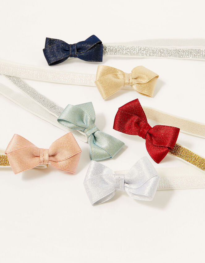 Baby Shimmer Bow Bando Set, , large