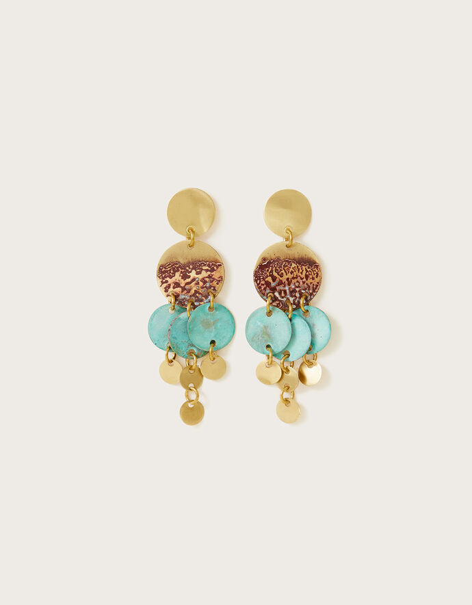 Sibilia Large Turquoise Charm Earrings