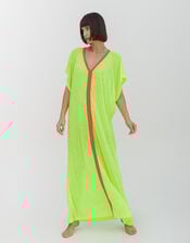 Pitusa Inca Kaftan Maxi Dress, Yellow (LEMON), large