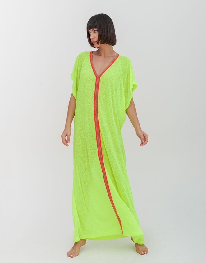 Pitusa Inca Kaftan Maxi Dress, Yellow (LEMON), large