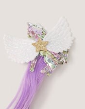 Sequin Unicorn Fake Hair Clip, , large