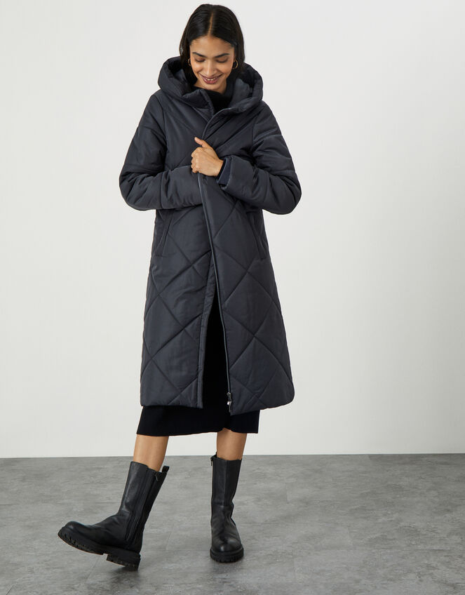 Polly Padded Coat in Recycled Polyester , Grey (GREY), large