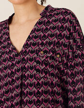Ziggy ZigZag Blouse with LENZING™ ECOVERO™, Pink (PINK), large
