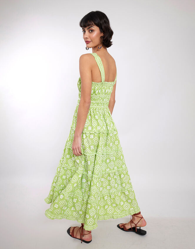 East Esther Tiered Dress, Green (GREEN), large