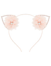 Gemima Sparkle Cat Ear Headband, , large