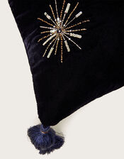 Star Embroidered Cushion, , large