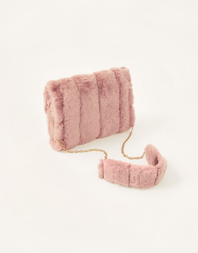 Fluffy Hand Muffler Bag, , large