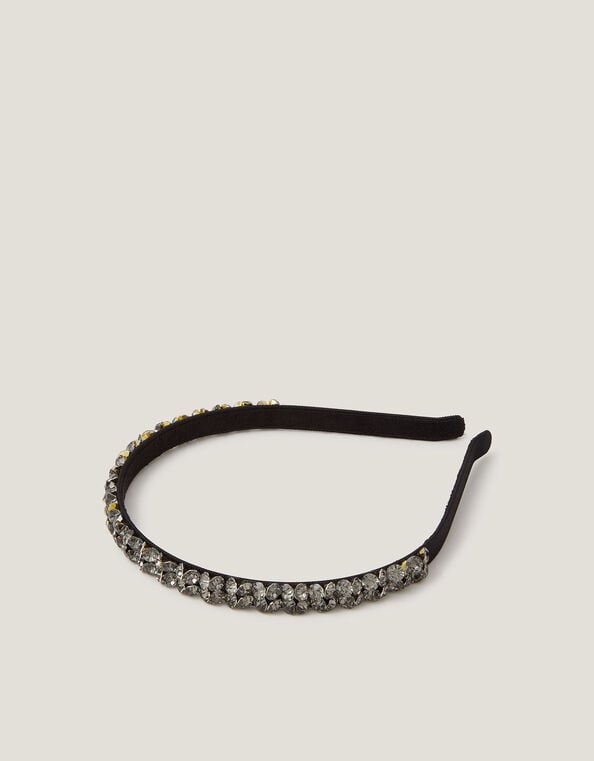 Rhinestone Embellished Headband, , large