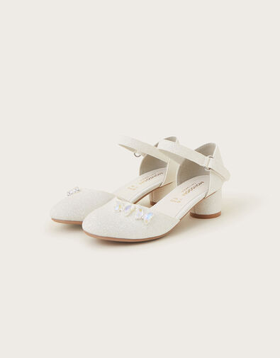 Coco Butterfly Two-Part Heels, Ivory (IVORY), large