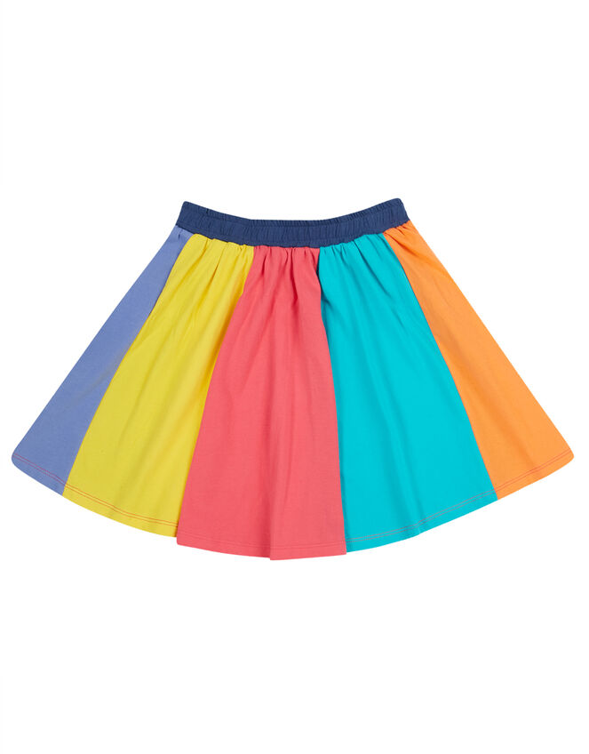 Frugi Rainbow Jersey Skirt , Multi (MULTI), large