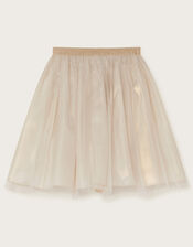 Land of Wonder Butterfly Tulle Skirt, Natural (CHAMPAGNE), large