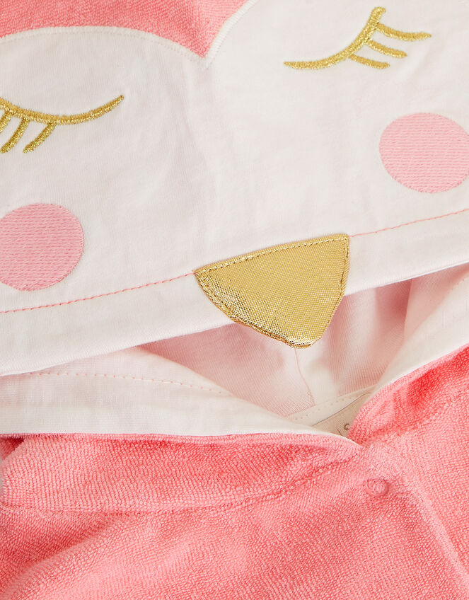 Baby Flamingo Towel Poncho, Pink (PINK), large