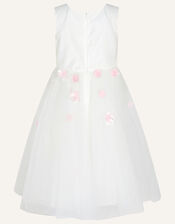 Nola 3D Flower Dress, Ivory (IVORY), large