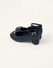 Jewel Butterfly Heels, Blue (NAVY), large