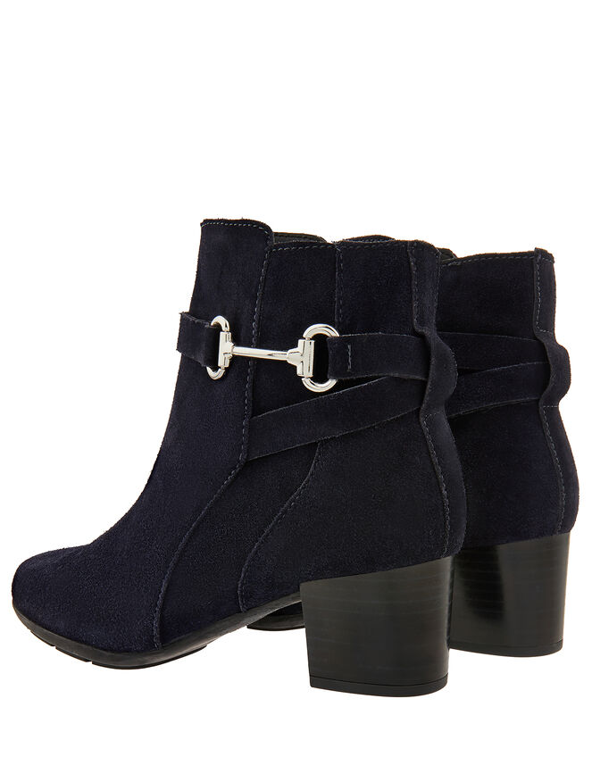 Callie Suede Comfort Ankle Boots, Blue (NAVY), large