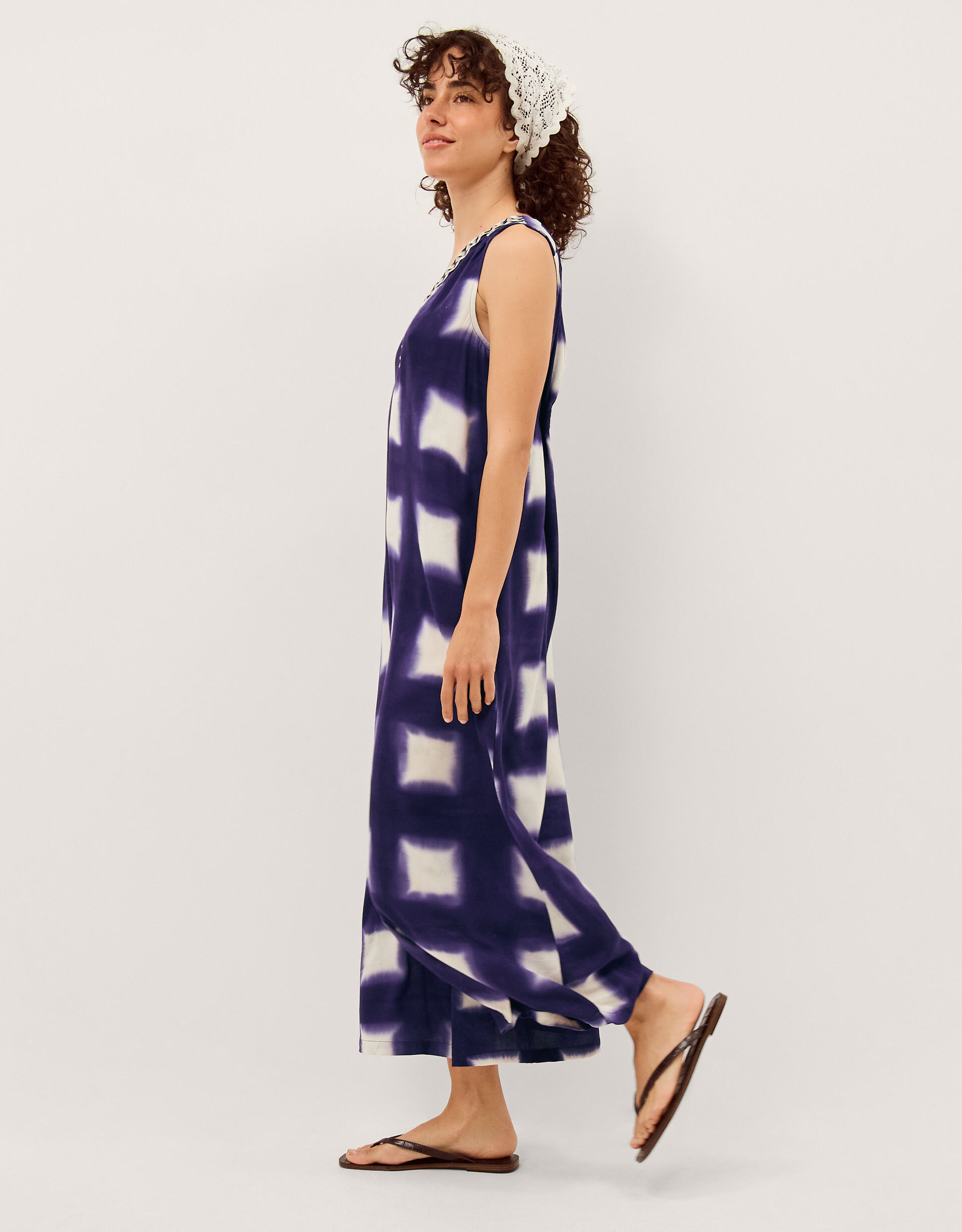 Halia Artisanal Tie-Dye Jumpsuit Blue