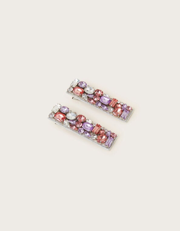 Gem Hair Clips Set of Two, , large