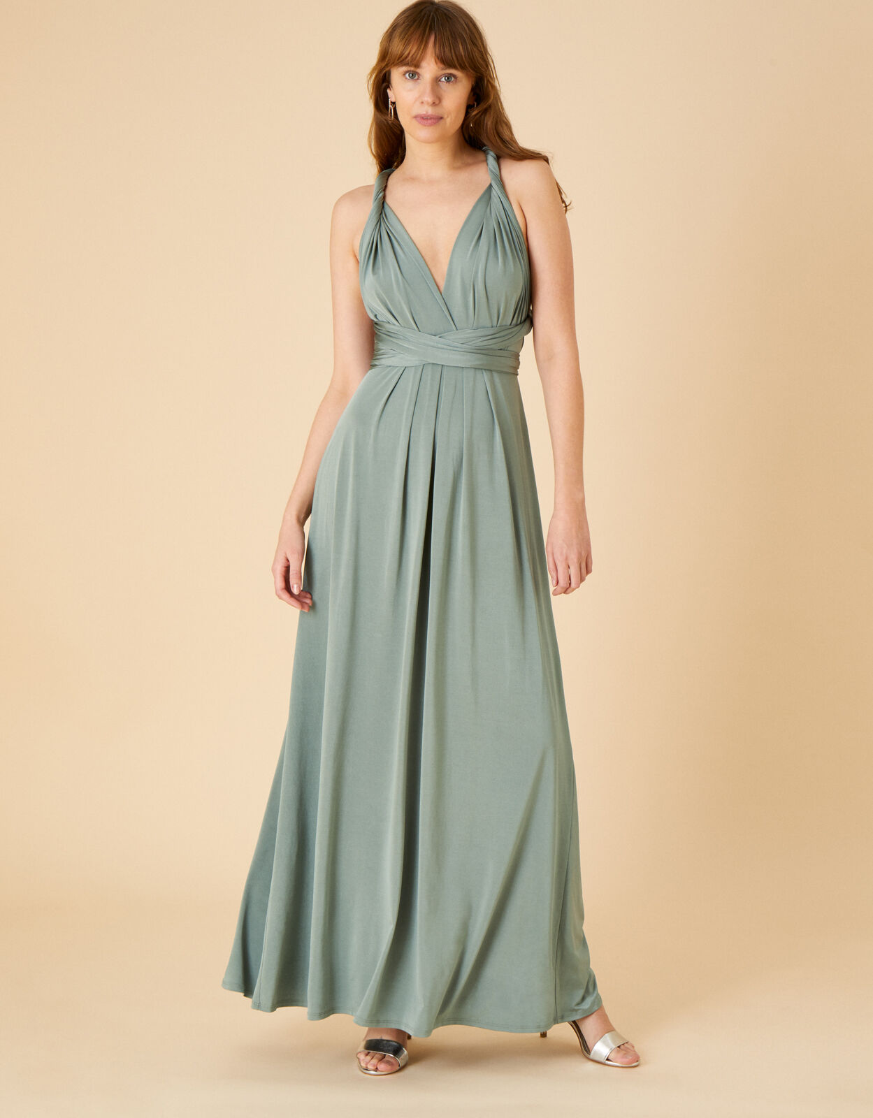 long green maxi dress