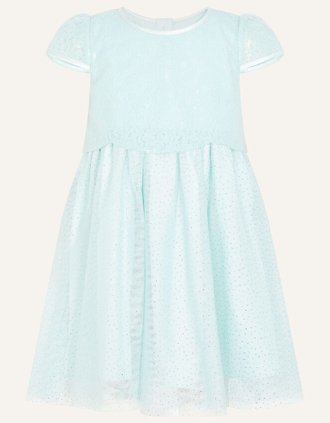 Baby Betsy Scallop Sequin Dress Green