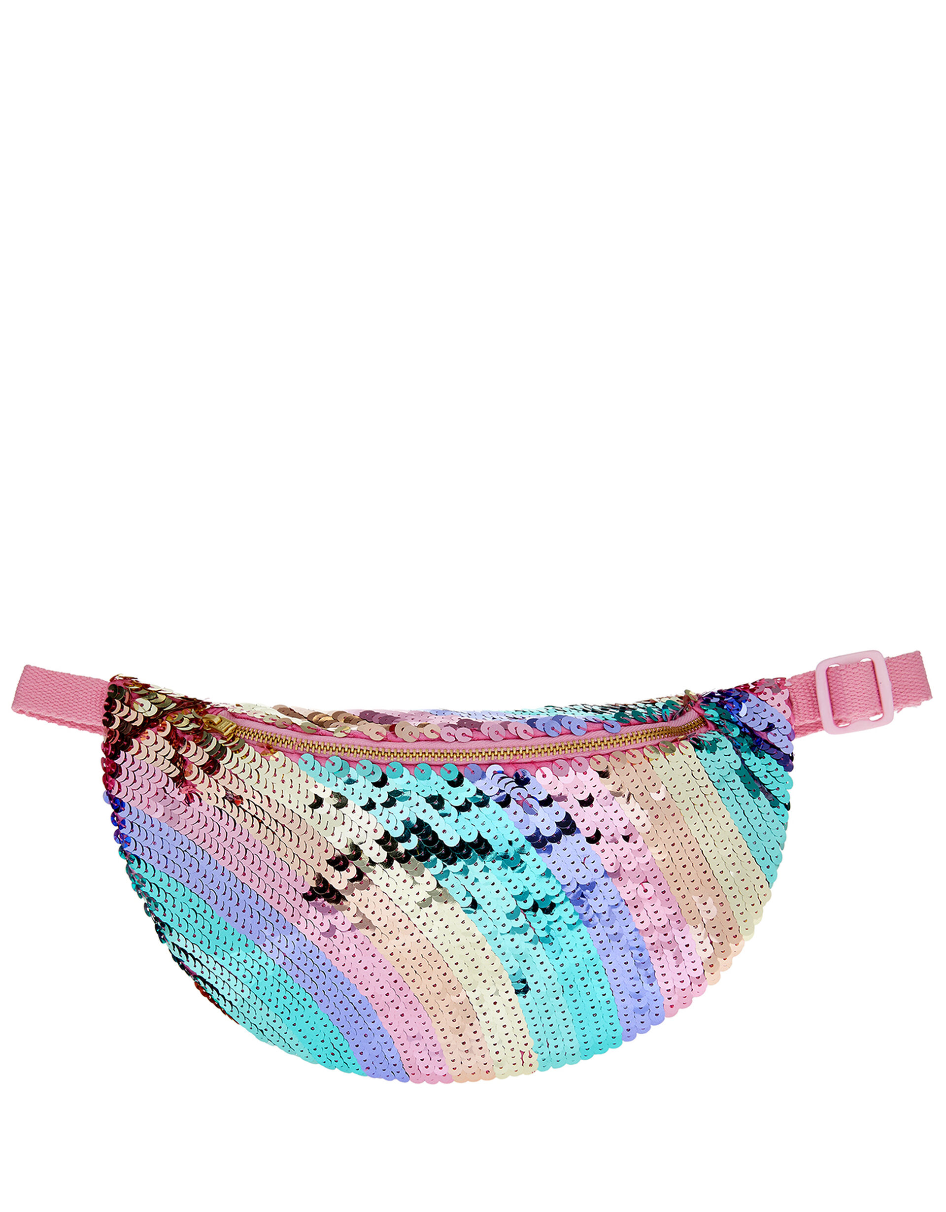 Rainbow Sequin Bum Bag, , large
