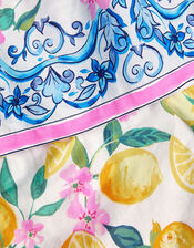 Lemon Print Cami Top and Trousers Set, Yellow (YELLOW), large