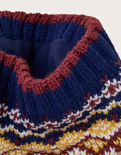 Fair Isle Knitted Snood, , large