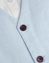 4-Piece Suit Set with Bow Tie, Blue (BLUE), large