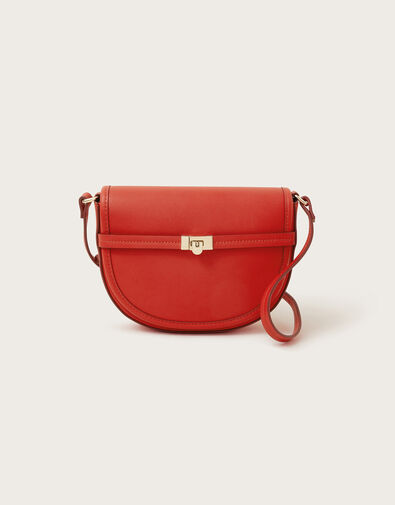 Clasp Cross-Body Bag, Red (RED), large