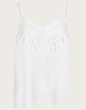 Cutwork Embroidery Cami Top, Ivory (IVORY), large