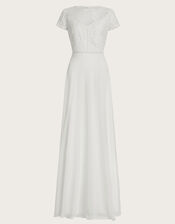 Angela Lace Bridal Maxi Dress, Ivory (IVORY), large