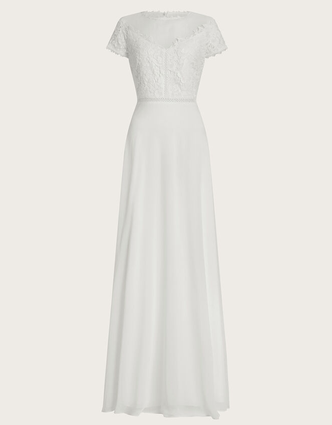Angela Lace Bridal Maxi Dress, Ivory (IVORY), large