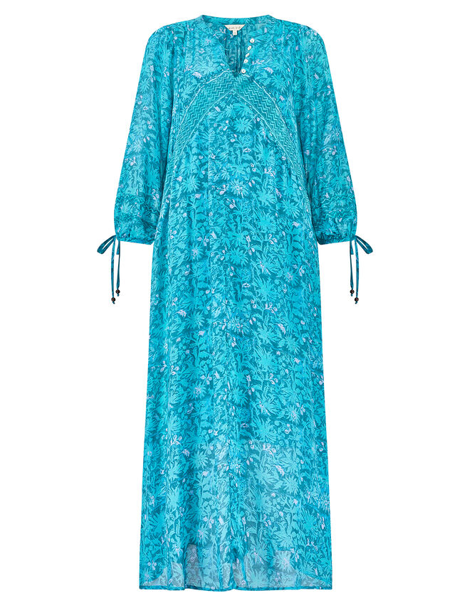 East Bohemian Print Dress, Teal (TEAL), large