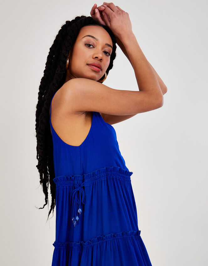 Premium Cami Maxi Tiered Dress, Blue (COBALT), large