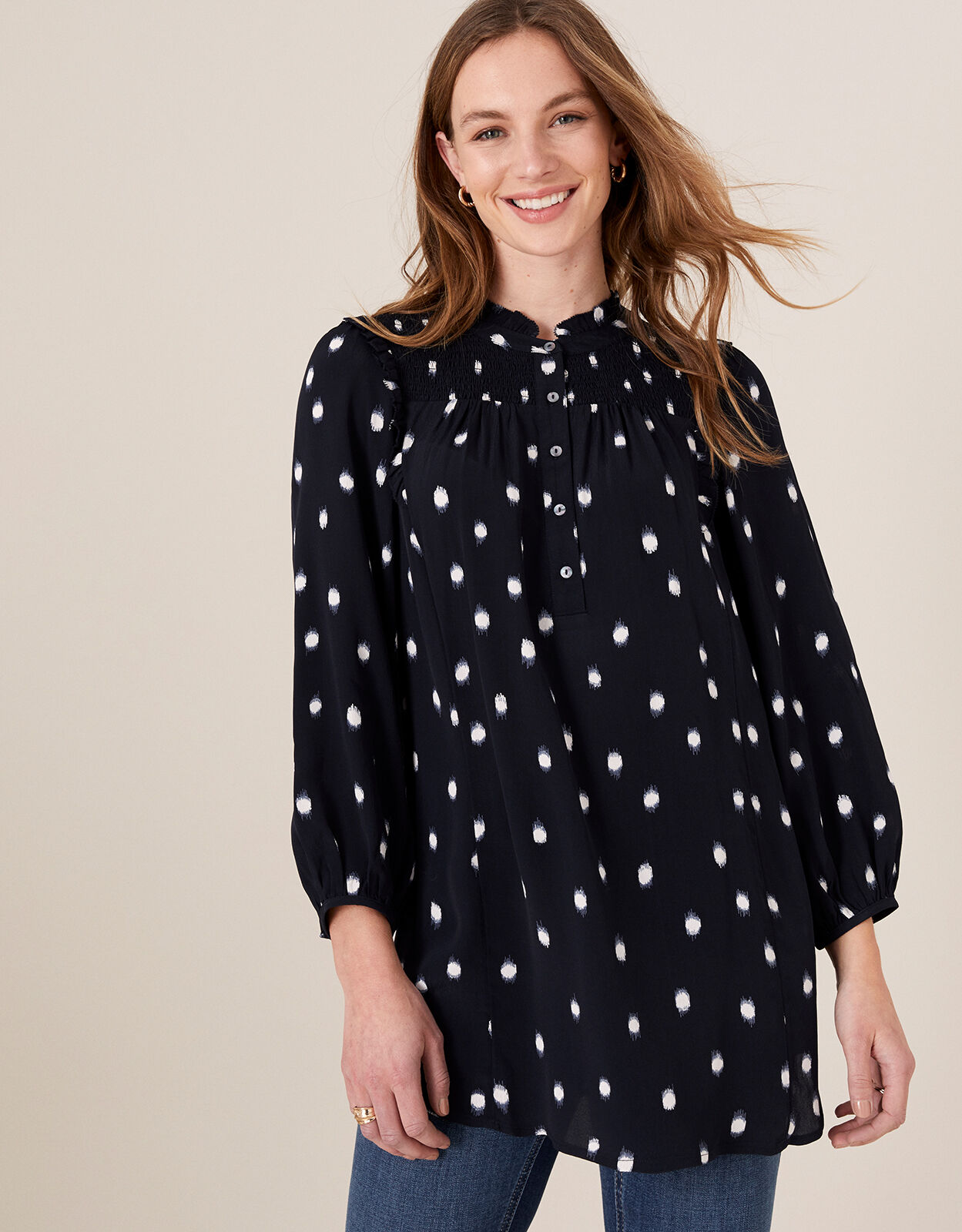 spotty blouse uk